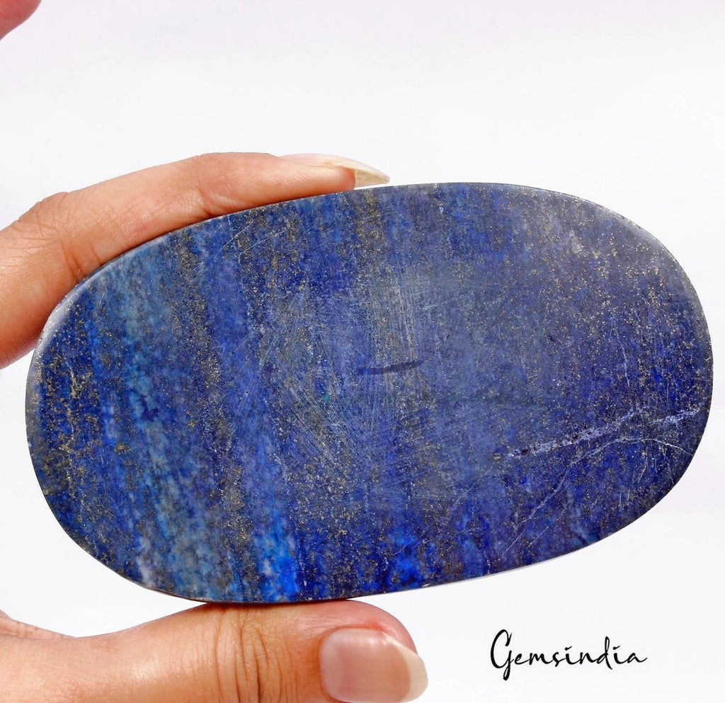 1390 Cts Natural Rare Quality Lapis Lazuli Cab Oval 105x60x20mm Loose Gemstone