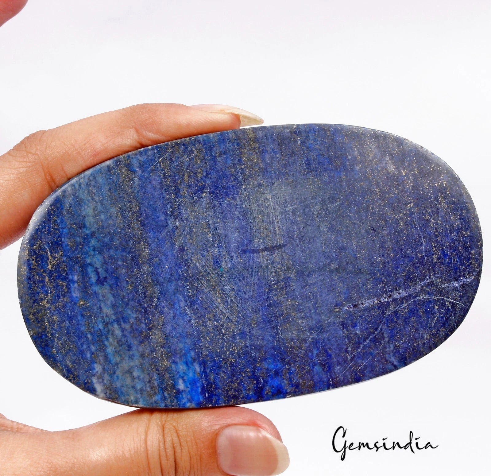 1390 Cts Natural Rare Quality Lapis Lazuli Cab Oval 105x60x20mm Loose Gemstone