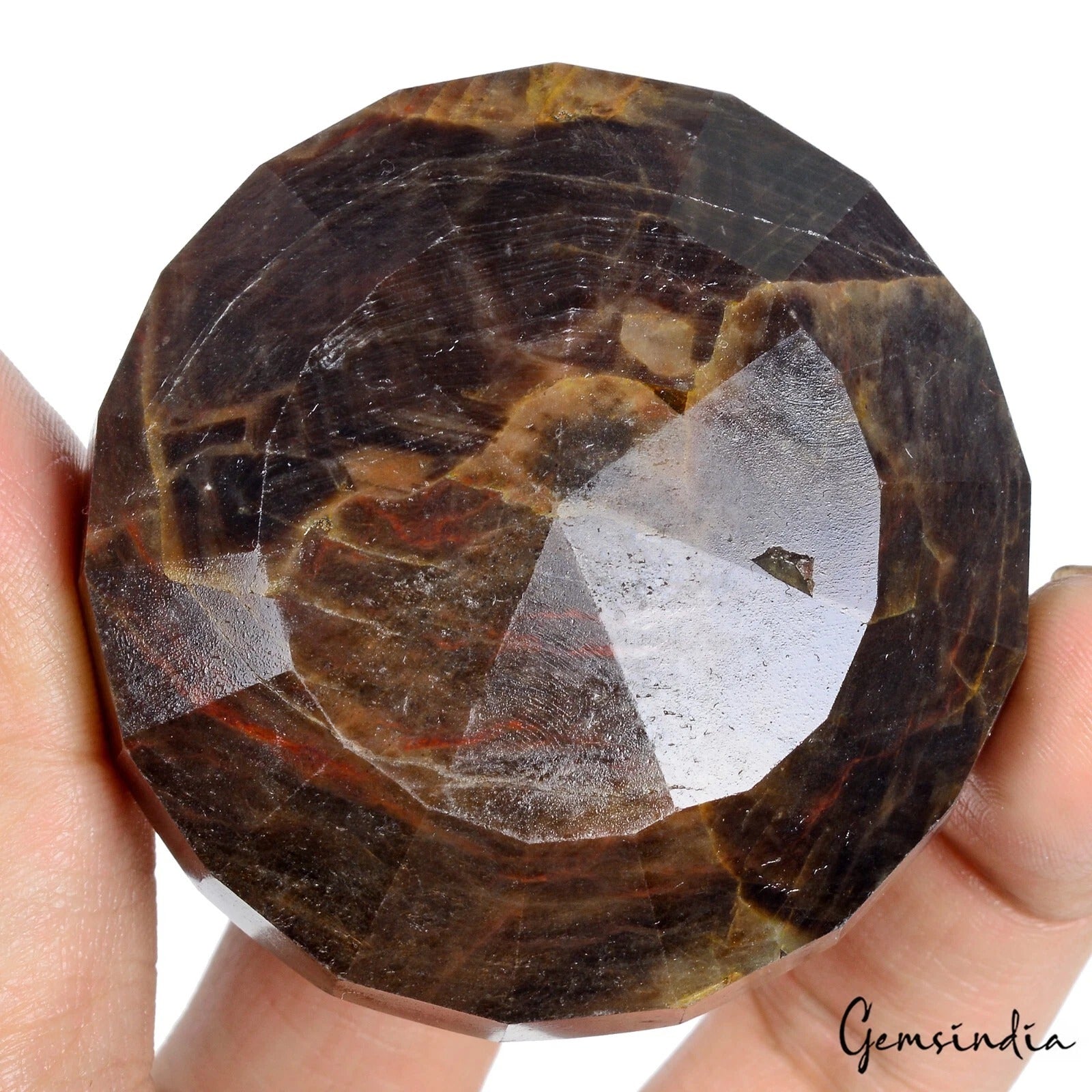Sapphire Loose Gemstone, Untreated, Brown — 64x64x27mm, 1280 Ct, Madagascar