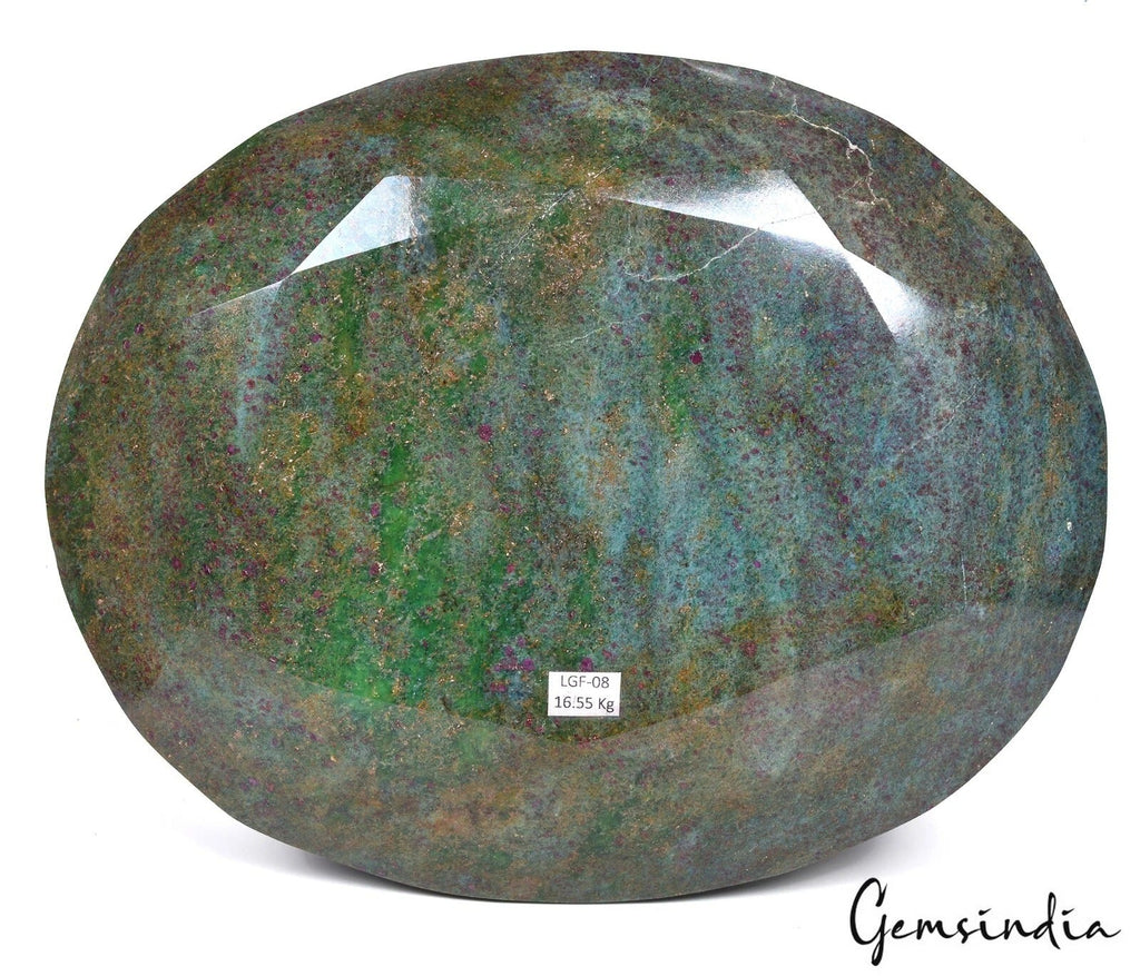 16.55 Kilo Natural Ruby Fuchsite Huge Oval Museum Size Untreated Rare Gemstone