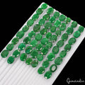 800 Ct/58 Pcs Natural Brazilian Top Green Emerald Oval Cut Loose 15-20mm Gem Lot