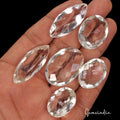 227.70 Ct Natural Untreated Crystal Quartz Mix Faceted Loose Gemstone Lot 6 Pcs