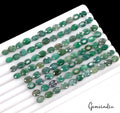 Certified 122 Cts/93 Pcs Natural Green Emerald Oval Faceted Cut Gems For Jewelry
