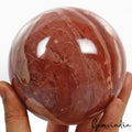 Red Jasper Sphere, Untreated — 4.2" in diameter, 1.818 Kg (9090 Ct), Madagascar