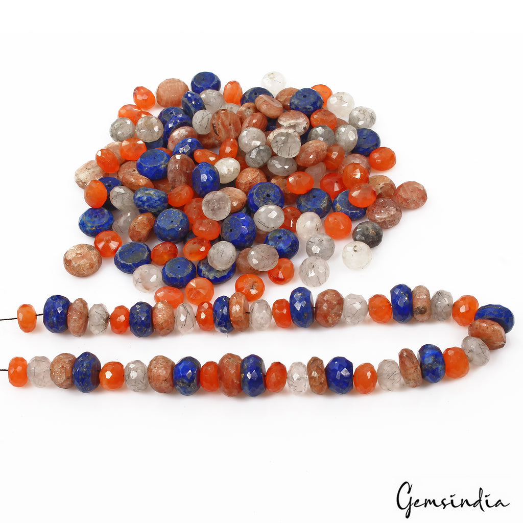Lapis Lazuli Beaded Strand, Multi Color — 172 Pieces, 8mm to 12mm, 830 Ct