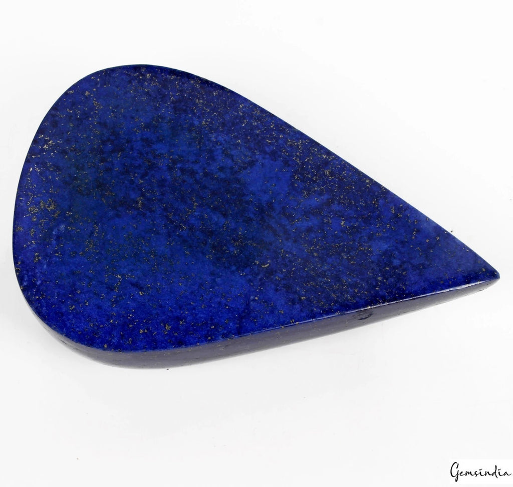 Lapis Lazuli Cabochon, Color Enhanced, Blue — 122x78x33mm, 2400 Ct, Afghanistan