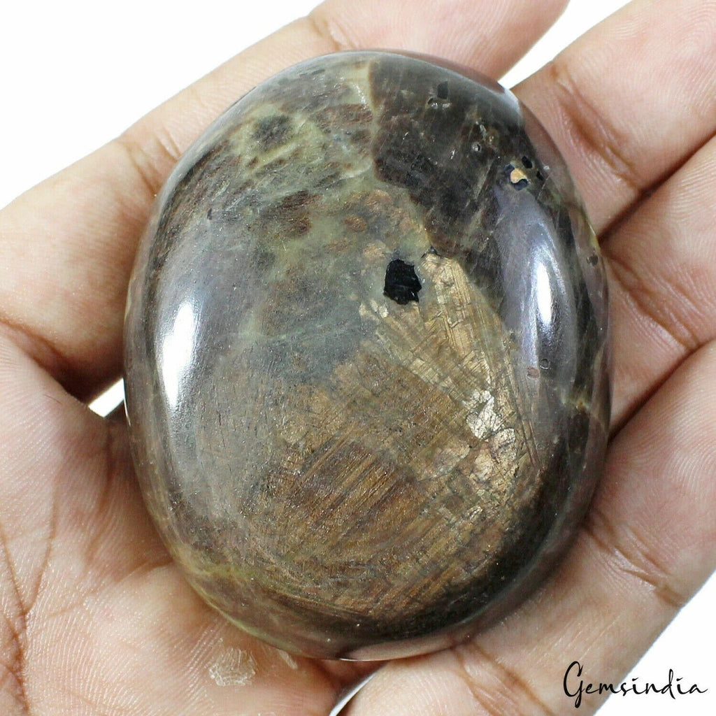 770 Ct Natural Brown Golden Sapphire Oval Cabochon Earth Mined Loose Gemstone