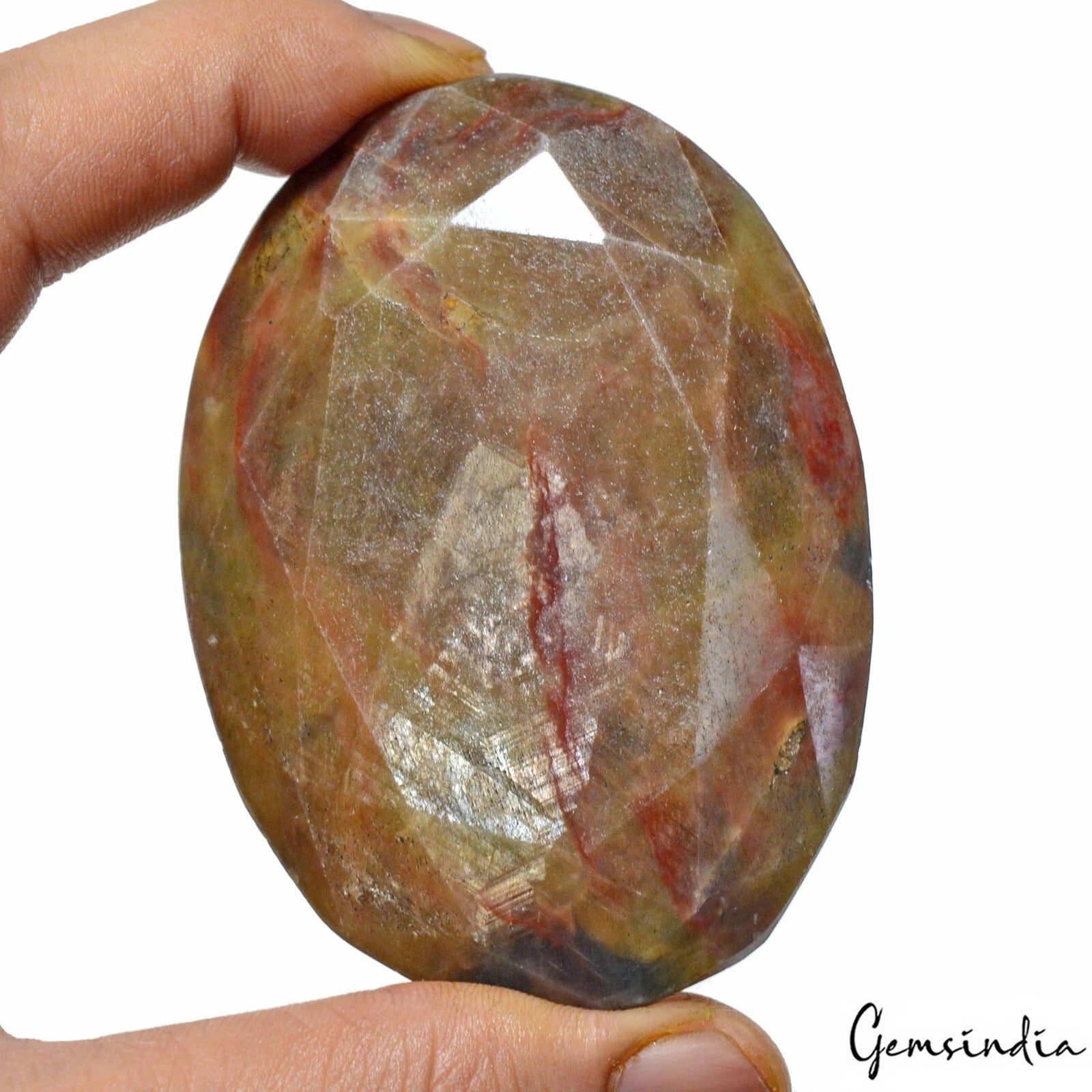 Certified 1140 Ct Natural Untreated Brown Sapphire with Red Streaks Oval Cut Gem