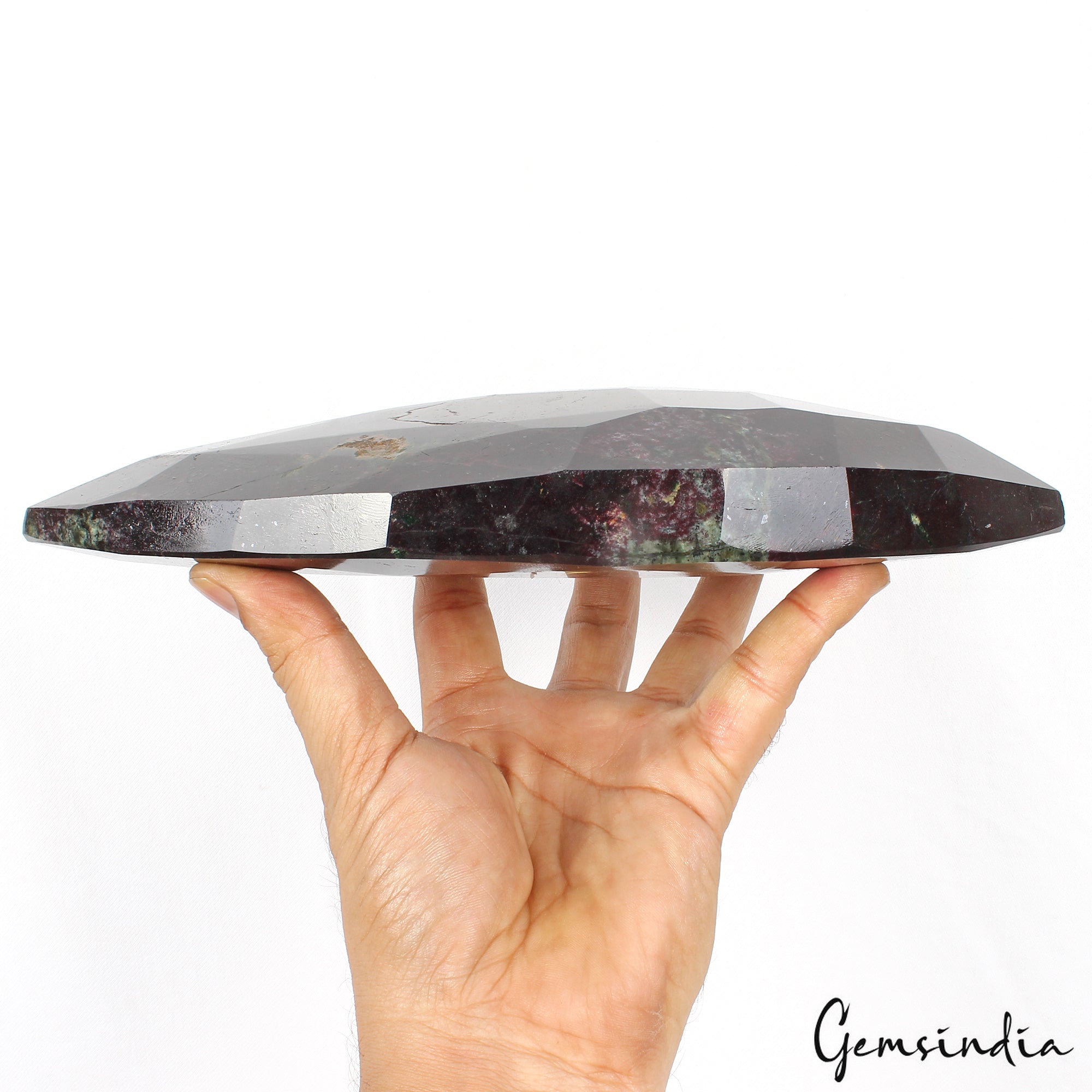 Large 2.2 Kg Natural Huge Green Red Ruby Zoisite Marquise Untreated Gemstone