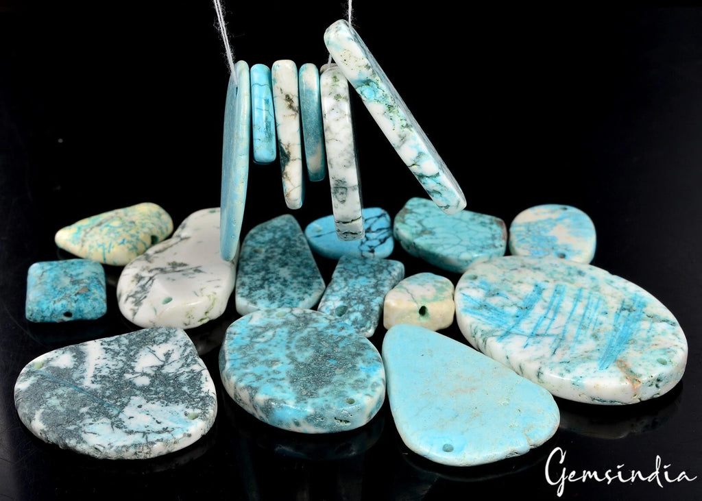 Turquoise Loose Gemstone — 18mm to 50mm, 630 Ct