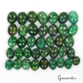 370 Ct/38 Pcs Natural Brazilian Green Emerald Oval Cab Loose Wholesale Gems Lot