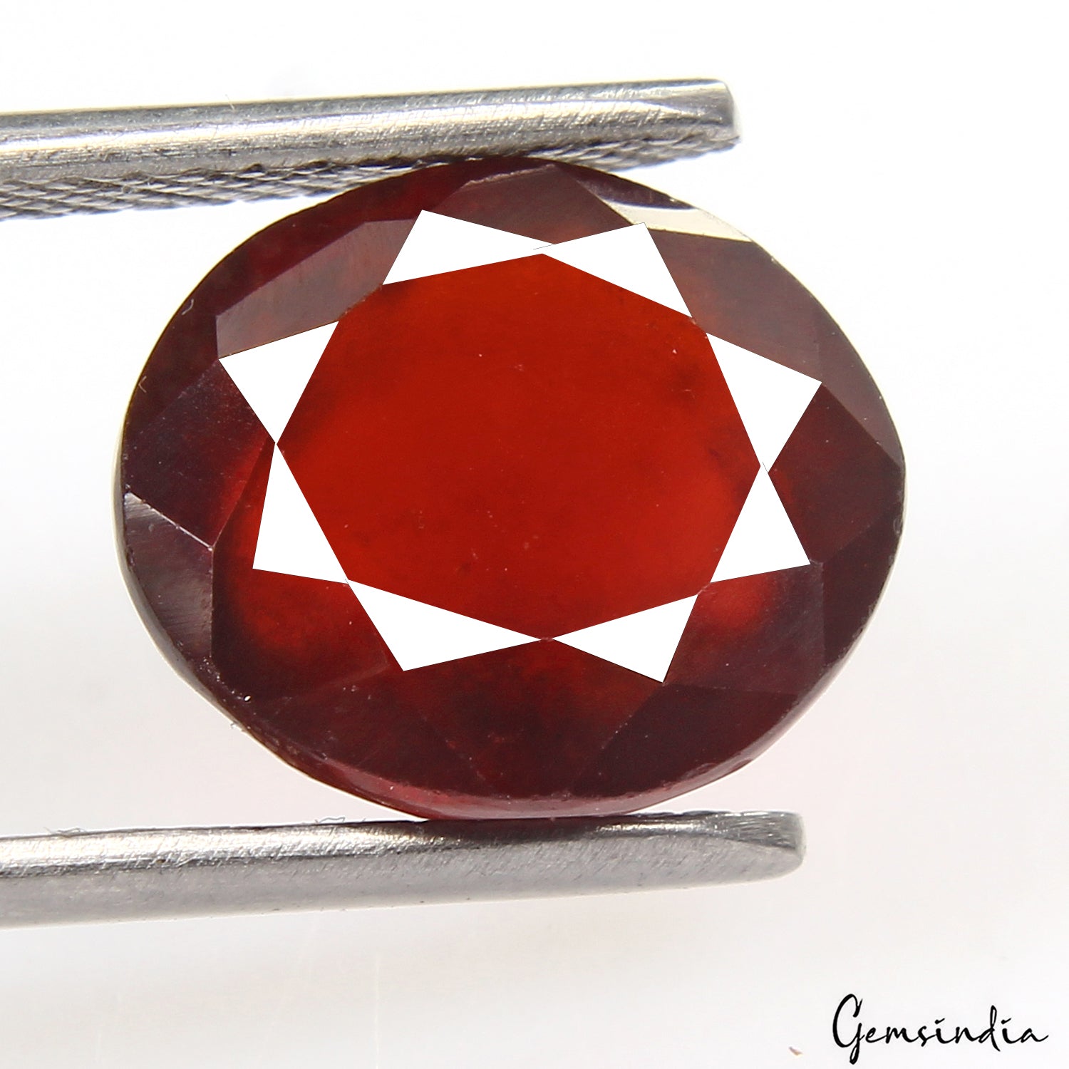 8.20 Cts Natural Unheated Red Orange Hessonite Garnet IGL&I Certified Gemstone
