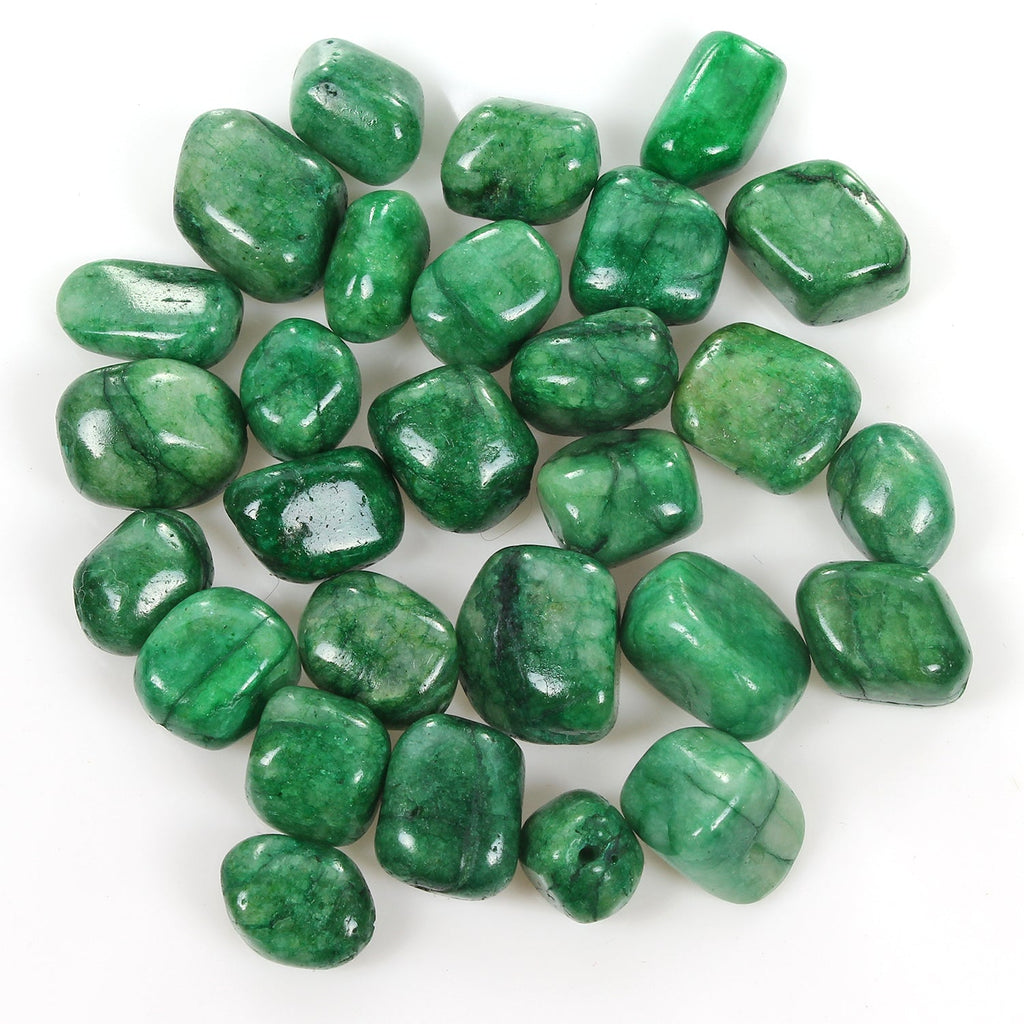440 Ct/28 Pcs Natural Brazilian Green Emerald Nuggets Shape Drilled Bead Gems