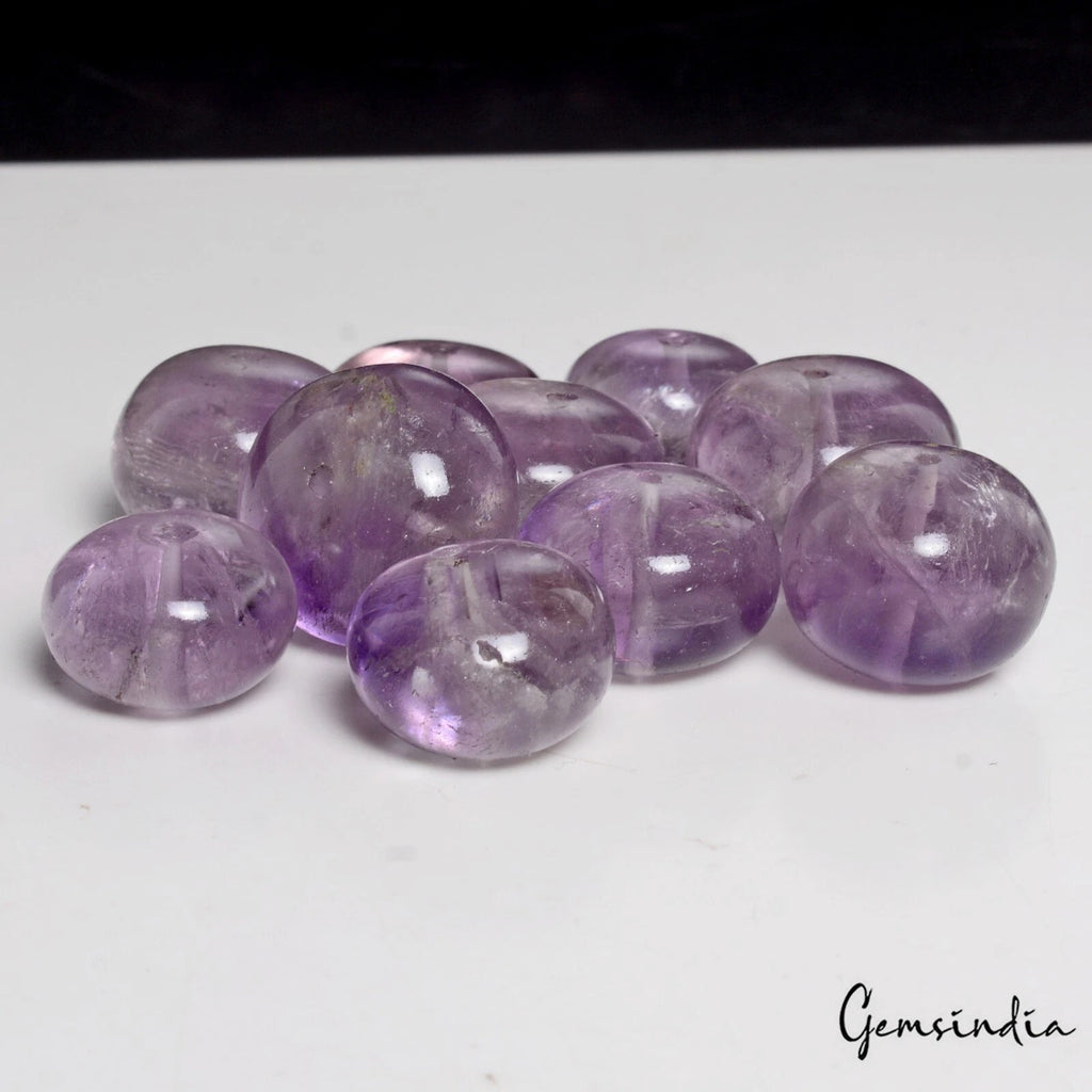 Amethyst Beaded Strand, Untreated, Purple — 14mm to 17mm, 254.10 Ct