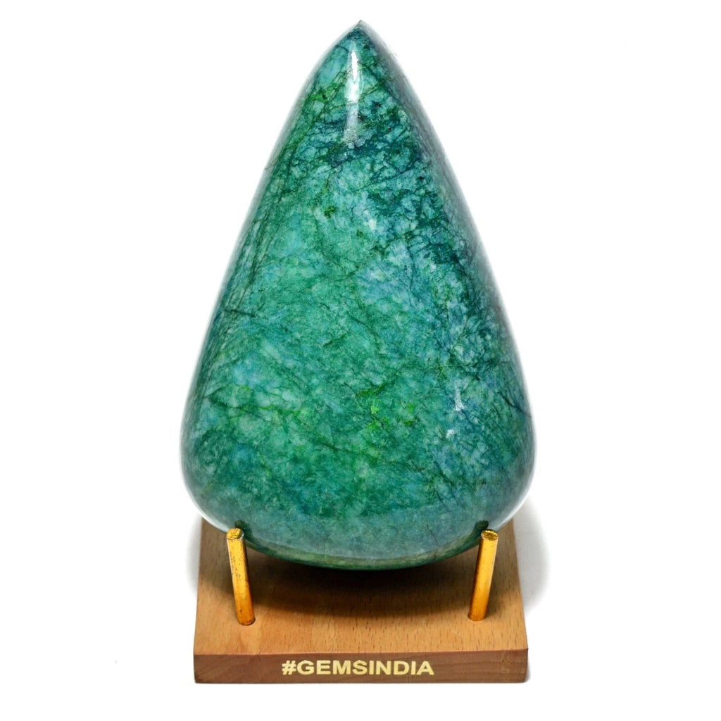 MUSEUM GRADE 4185 Ct Natural Emerald Green Pear Cabochon Huge Gemstone Rare