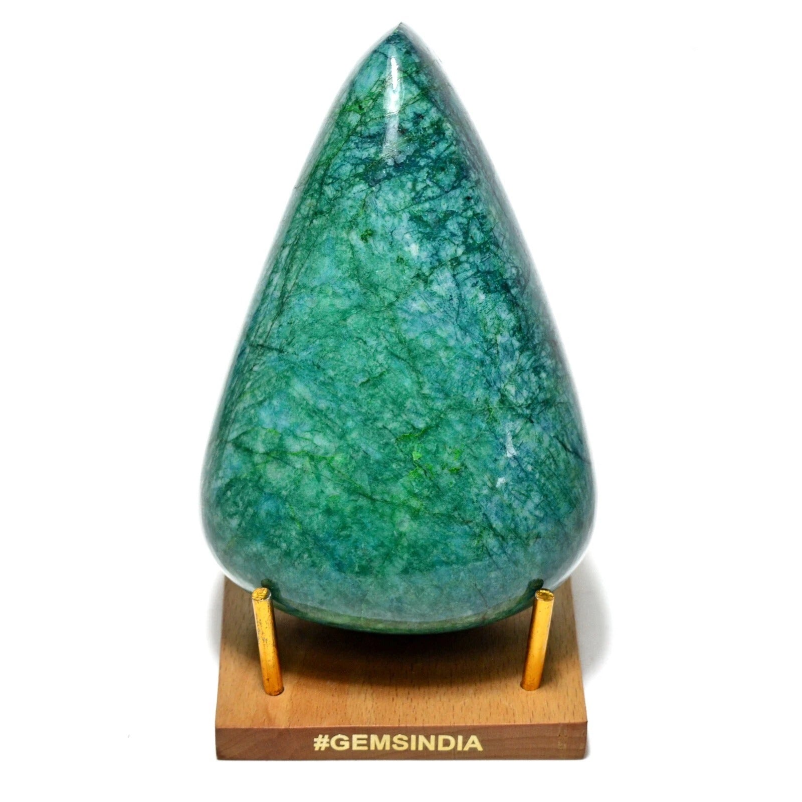 MUSEUM GRADE 4185 Ct Natural Emerald Green Pear Cabochon Huge Gemstone Rare