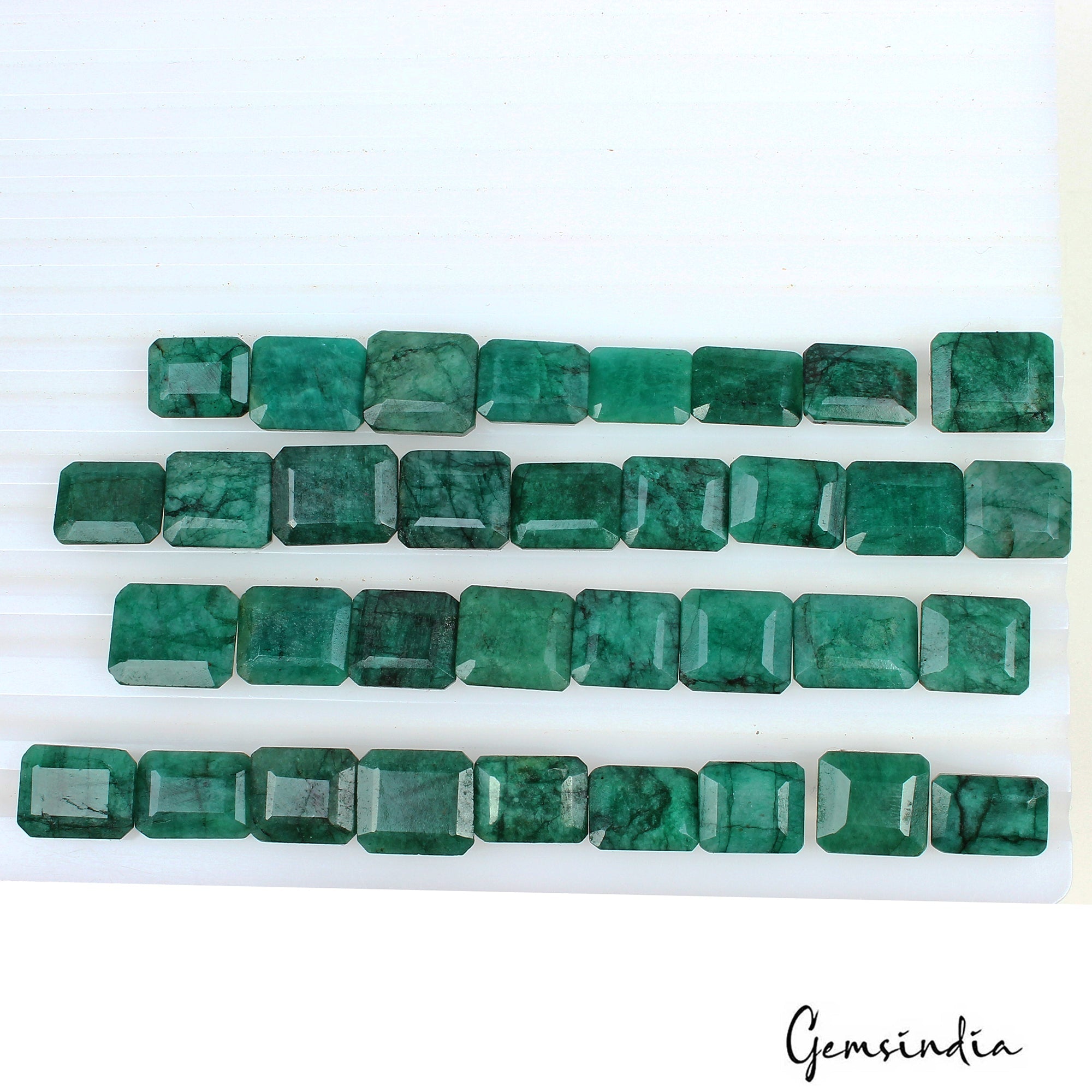 Natural Green Brazilian Octagon Cut Emerald 270.00 Ct Loose Wholesale Gems Lot
