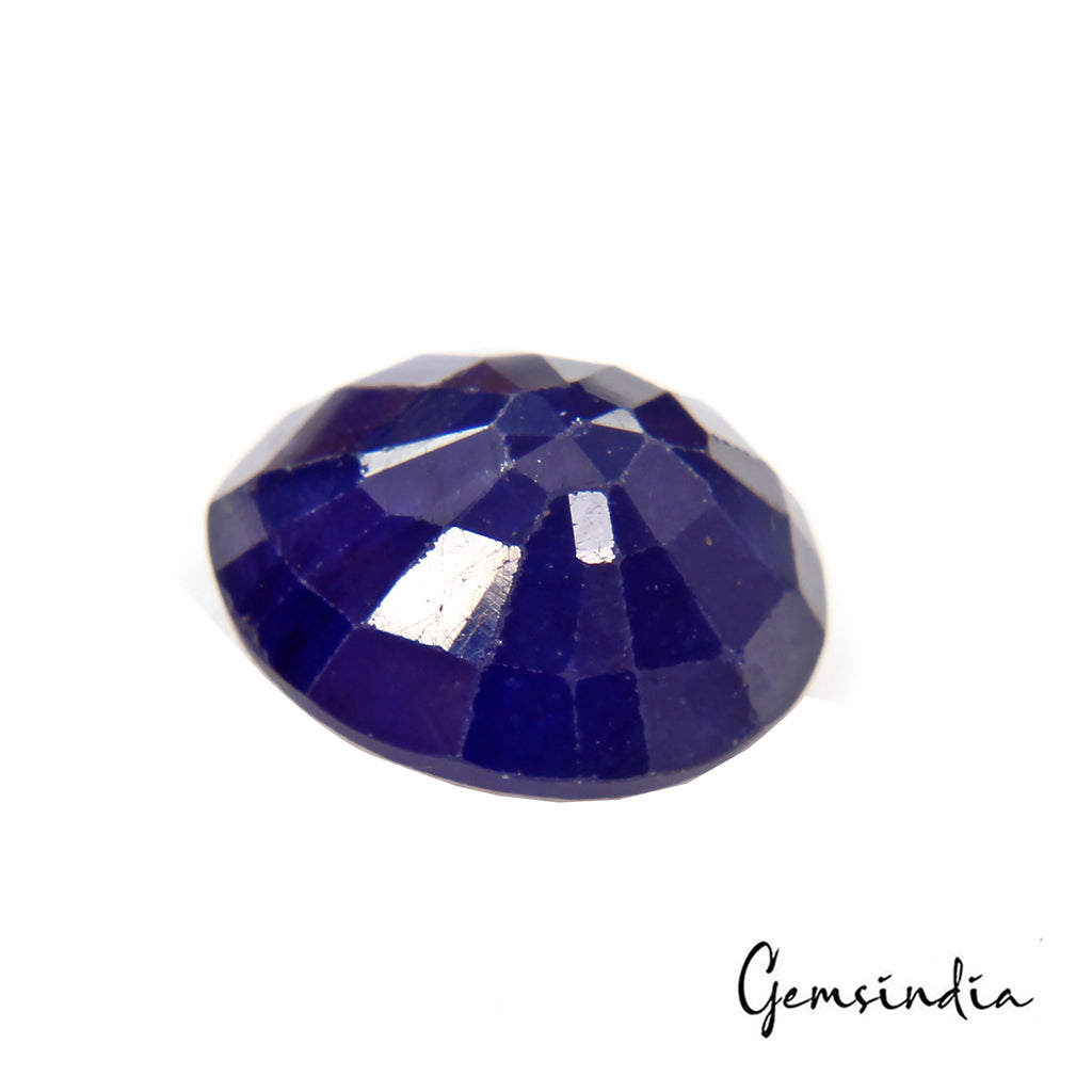 Ceylon Sapphire Loose Gemstone, Heated, Royal Blue — 11x10x5mm, 6.00 Ct, Sri Lanka