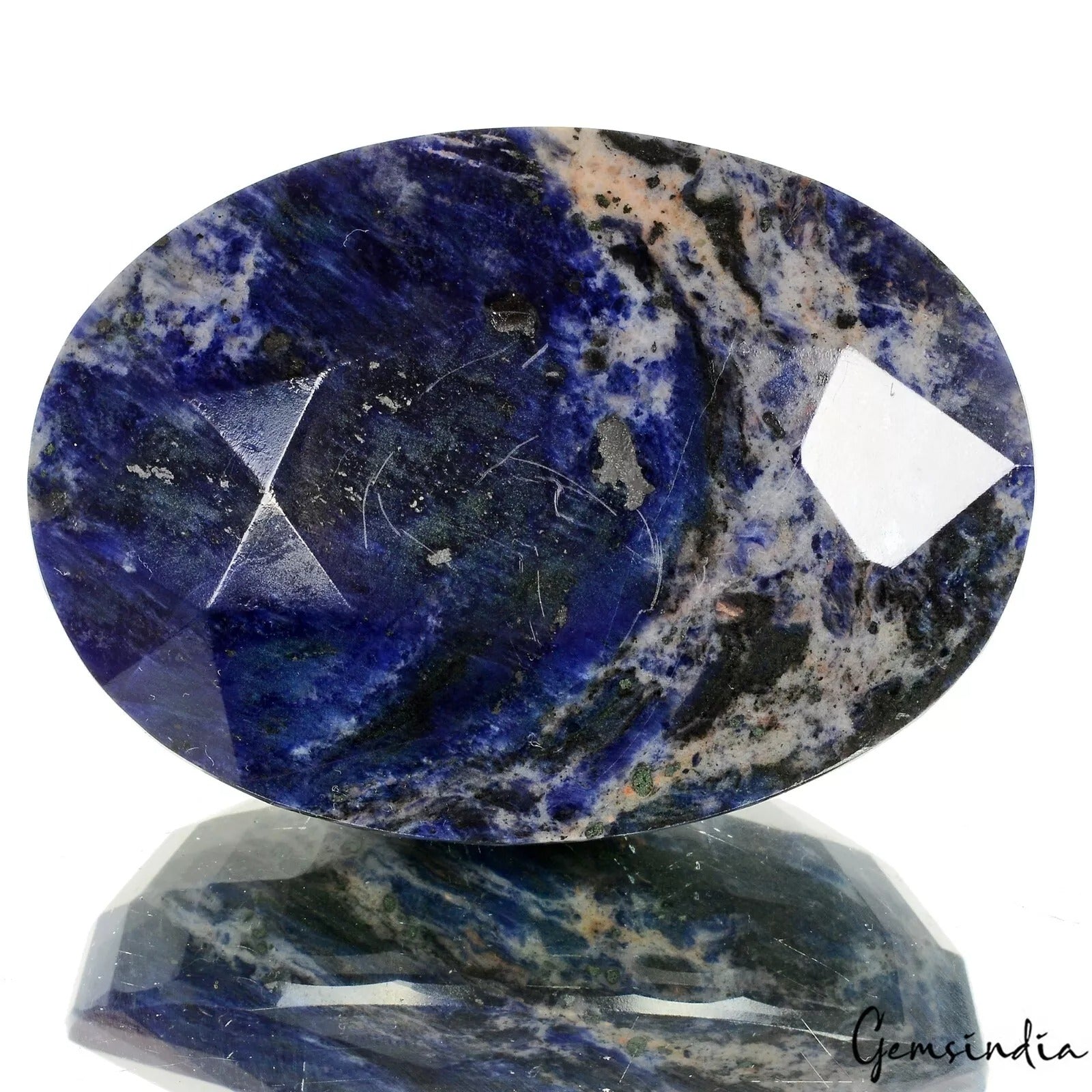 1200 Cts Natural Untreated Blue Sodalite Oval Faceted Cut Loose Huge Size Gem