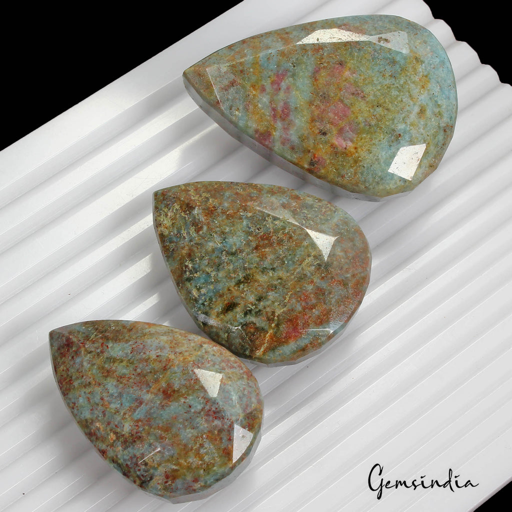 1170 Cts/3 Pcs Natural Untreated Ruby Kyanite Mixed Cut Loose Wholesale Gems lot