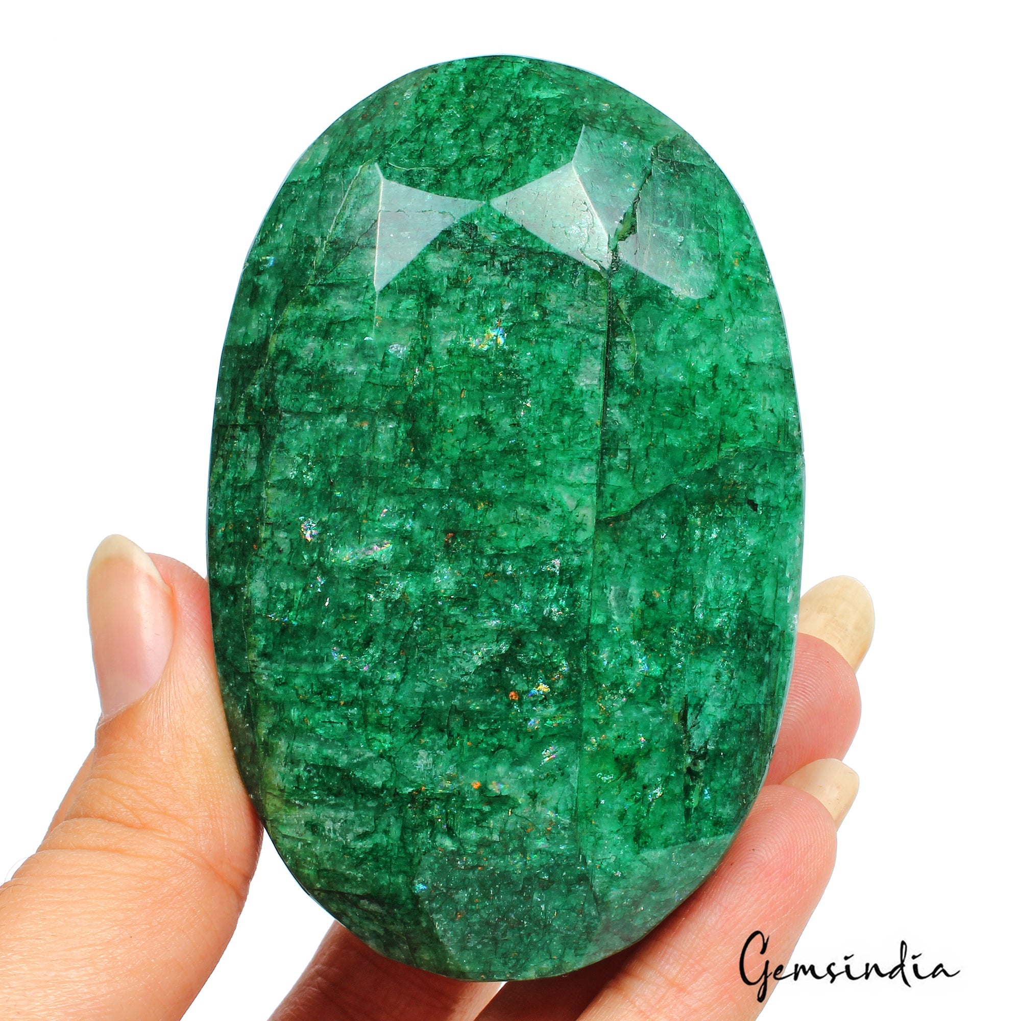 1100 Ct Natural Green Emerald Oval Faceted Earth Mined Museum Size Loose Gems