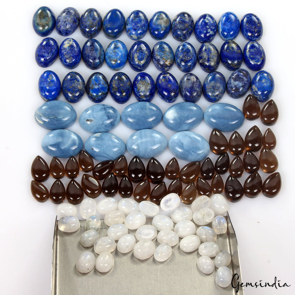 78 Pcs Estate Genuine Semi Precious Loose Mix Cut Multi Gemstones Lot Collection