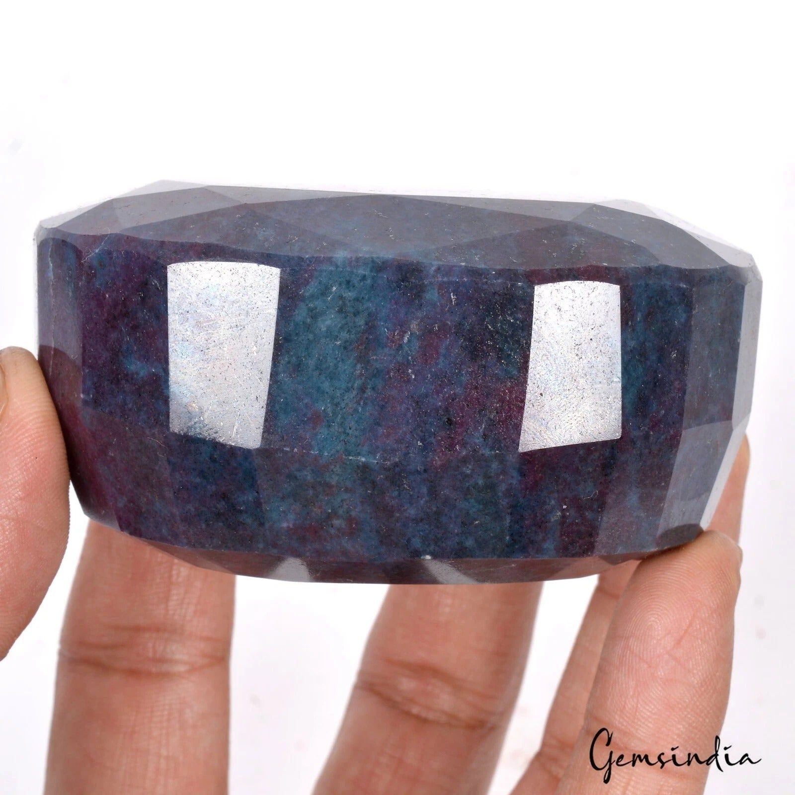2650 Ct Natural Untreated Red Blue Ruby Kyanite Oval Museum Size Earth mined Gem