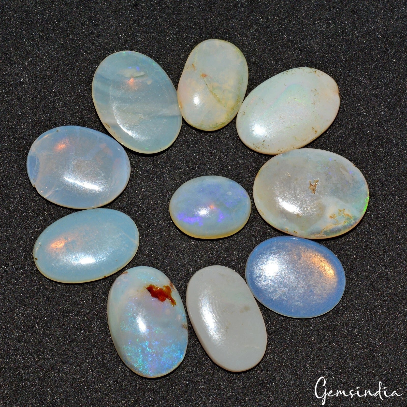 Opal Cabochon, Untreated — 11mm to 16mm, 35.50 Ct, Australia
