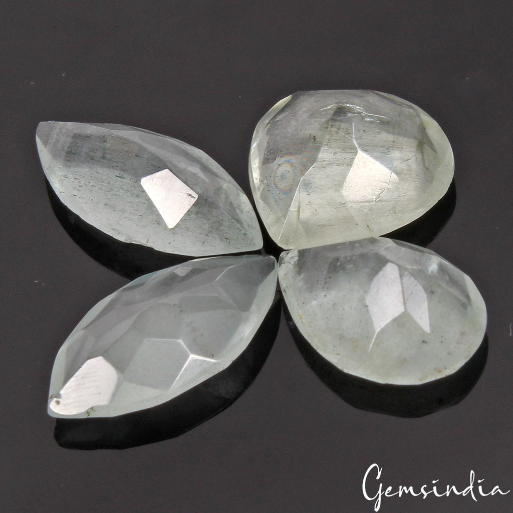 Certified 17.30 Ct/4 Pc Natural Blue Aquamarine Mix Cut Loose Unheated Gemstones