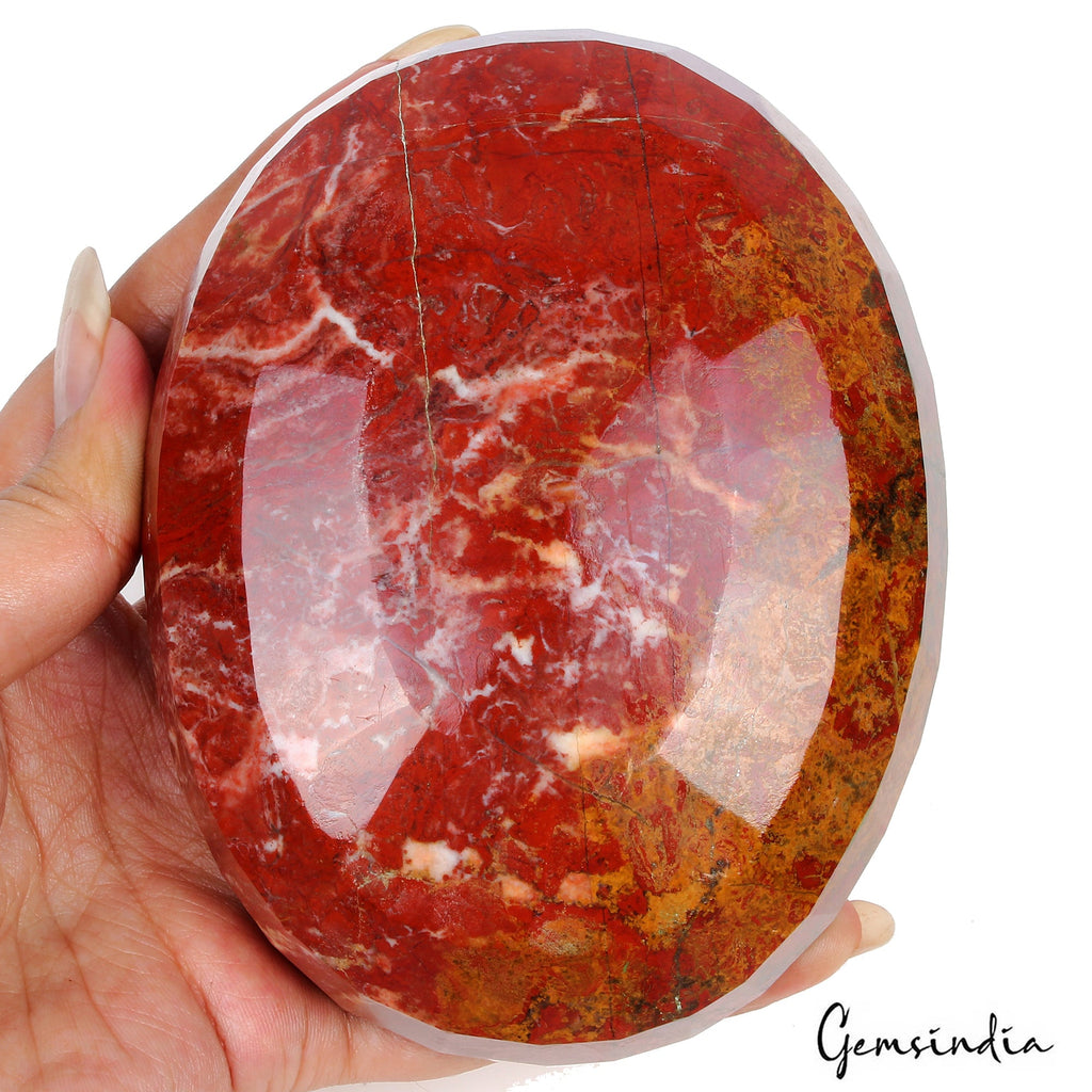 4600 Ct Natural Untreated Red Jasper Oval Faceted Earth Mined Huge Size Gemstone