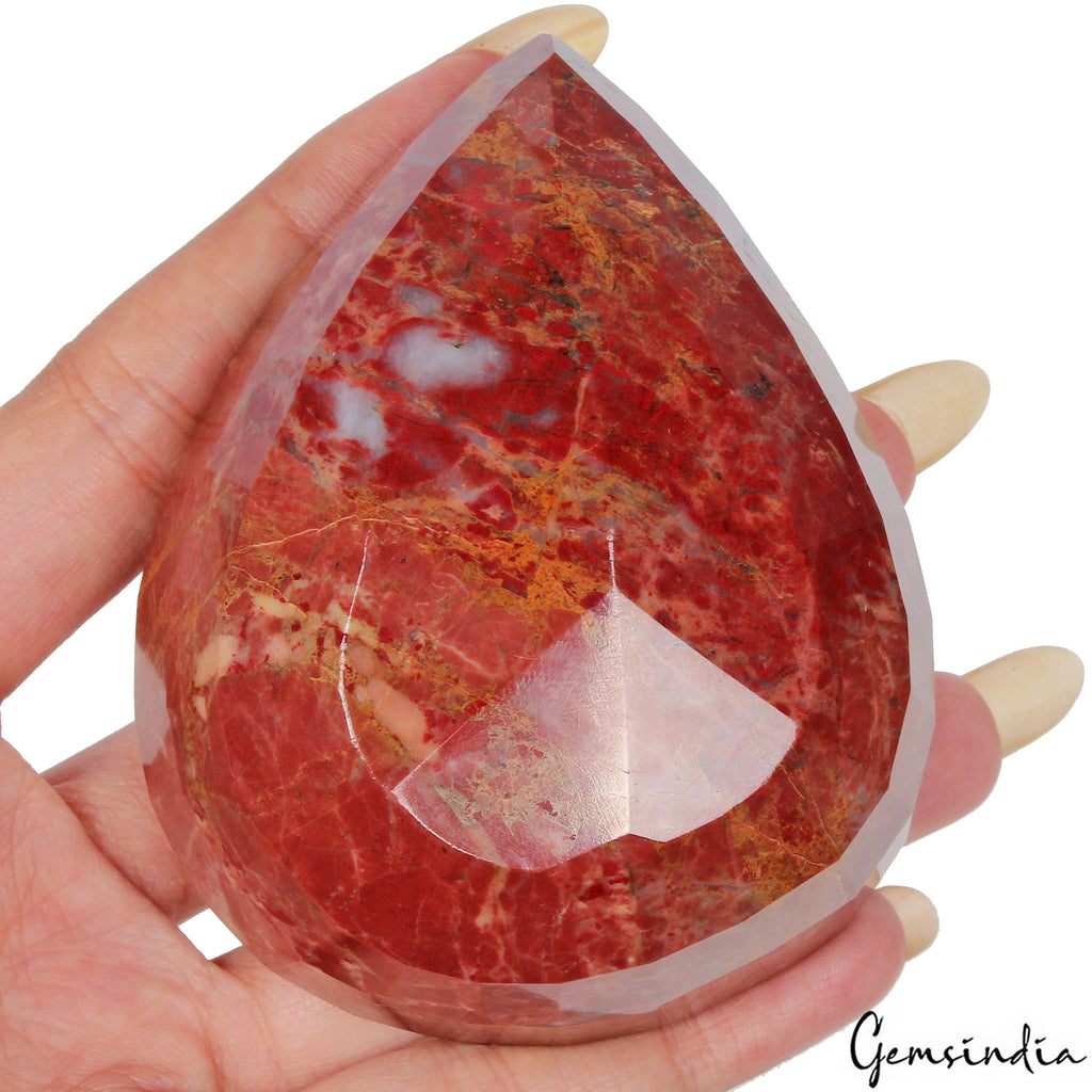 1500 Ct Natural Untreated Red Jasper Pear Earth Mined Huge Loose Museum Size Gem