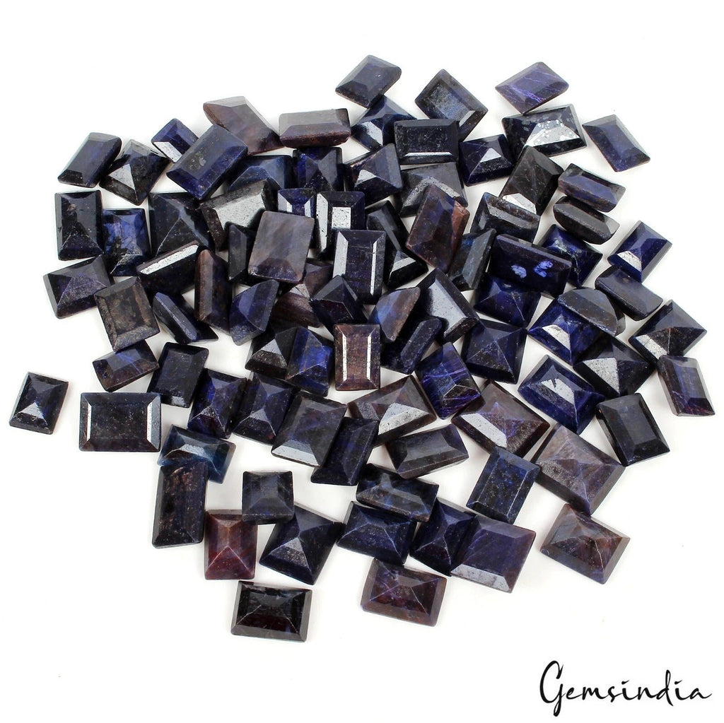 1000 Ct/87 Pcs Superb Natural Blue Sapphire Rectangular Loose Gems For Jewelry