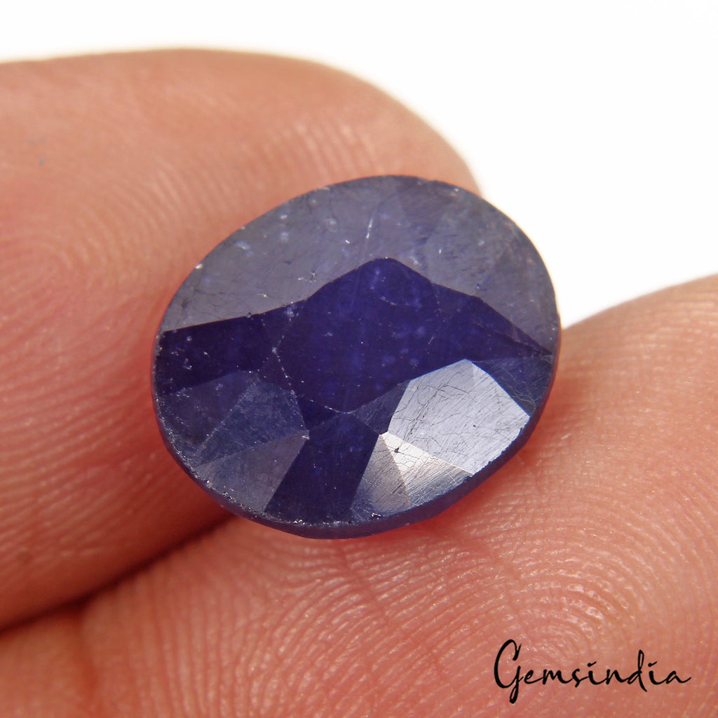 6.00 Ct Natural Royal Blue Ceylon Sapphire Oval Faceted Loose Rare Gem For Ring
