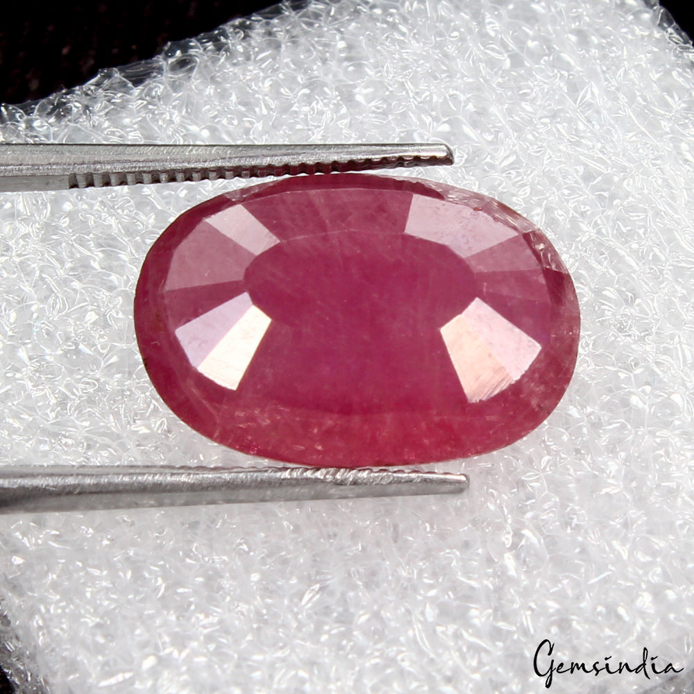 Certified 10.50 Ct Natural Red Ruby Oval Cut Faceted Loose Gems From Mozambique