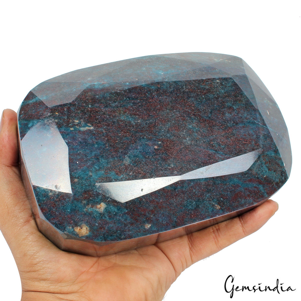 3.2 Kilo Natural Ruby Kyanite 6.75" Oval Cut Untreated Huge Earth Mined Gemstone