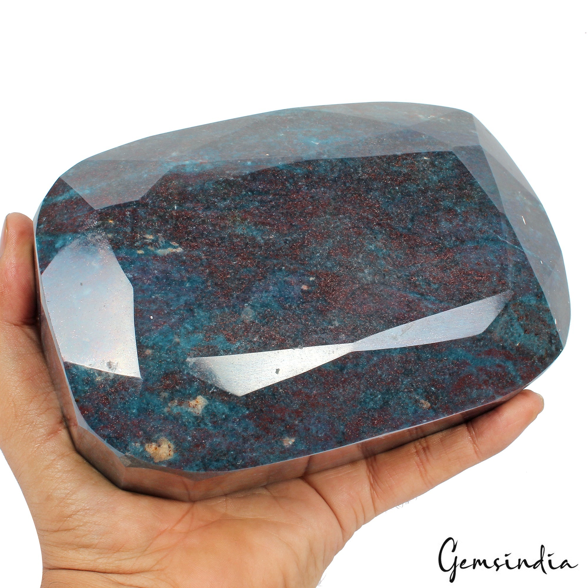 3.2 Kilo Natural Ruby Kyanite 6.75" Oval Cut Untreated Huge Earth Mined Gemstone