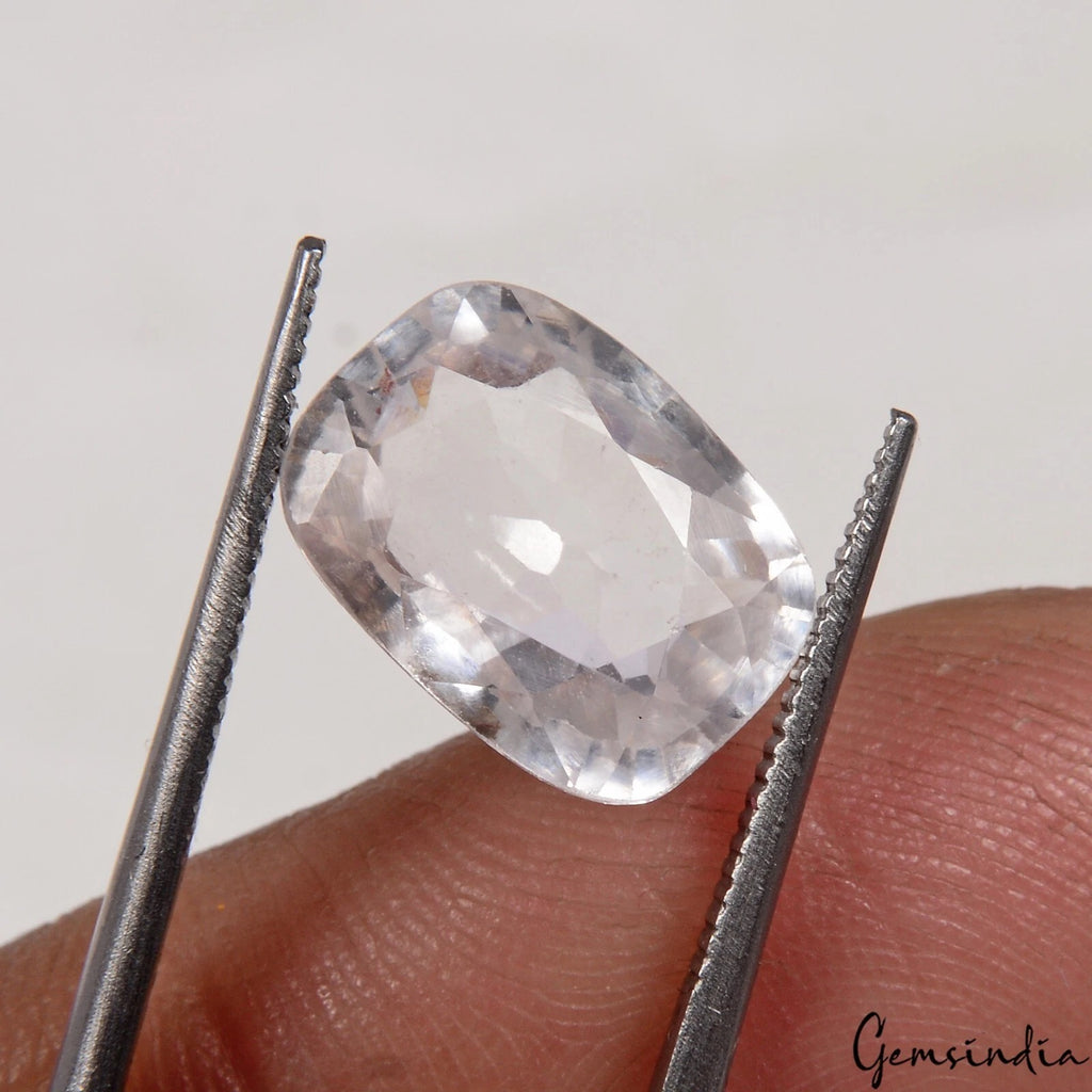 Topaz Loose Gemstone, Untreated, White — 12 x 8 x 6mm, 8.20 Ct, Brazil