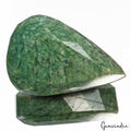 Emerald Loose Gemstone, Color Enhanced, Green — 88x58x42mm, 1500 Ct, Brazil