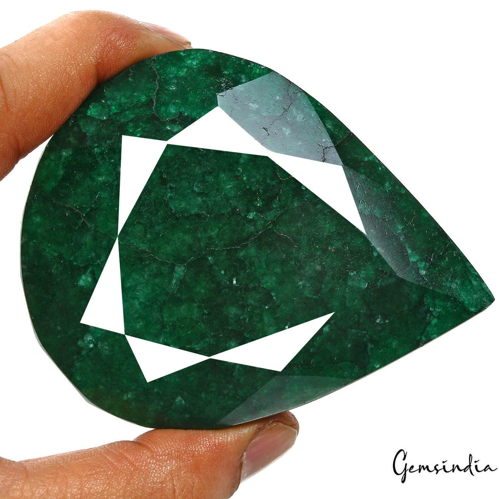 1290 Ct Natural Green Quartz Pear Cut Earth Mined Huge Size Madagascar Gemstone