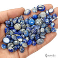 520 Ct Natural Blue Lapis Lazuli Round Cab Jewelry Kind Loose Gems Lot 106 Pcs