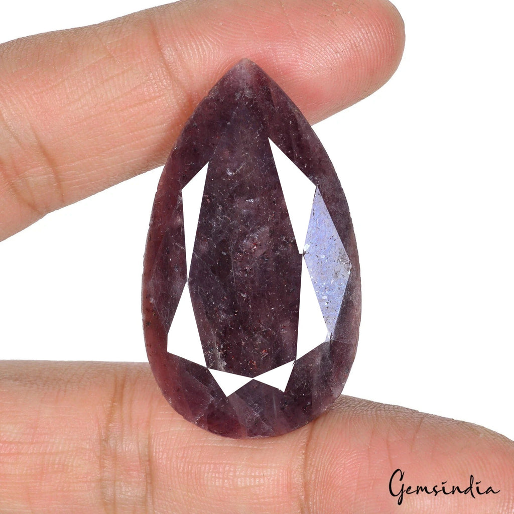 149.35 Ct Natural Red Ruby Pear Faceted Pendant Size Loose Certified Gemstone
