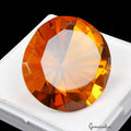 149.70 Cts Eye Catching Hydro Orange Tourmaline Round Faceted Cut Flawless Gem