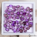 Amethyst Lot, Loose Gemstone, Untreated, Purple — 53 Pieces, 9mm to 12mm, 203.60 Ct, Brazil