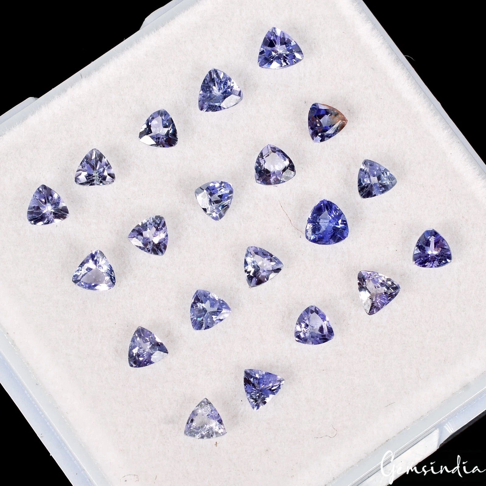 Tanzanite Lot, Loose Gemstone, Untreated, Blue — 20 Pieces, 3mm, 2.50 Ct, Tanzania
