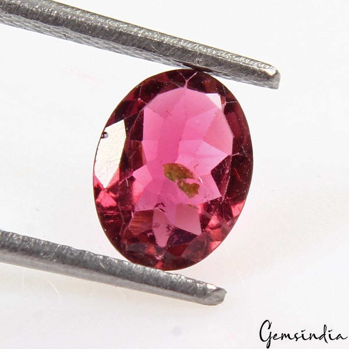Tourmaline Loose Gemstone, Untreated, Pink — 8x6x3mm, 0.90 Ct, Mozambique