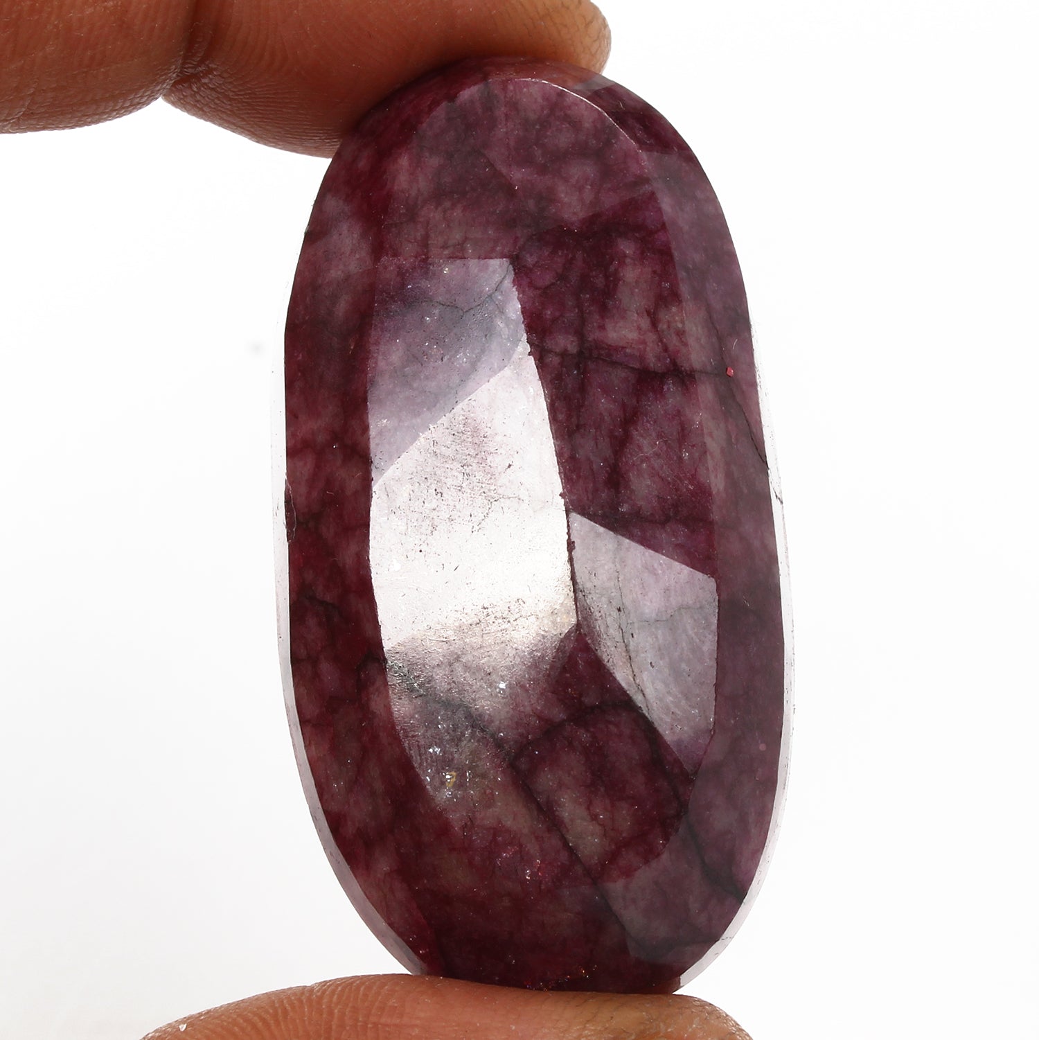 220 Ct Natural Pink Red USA Beryl Bixbite Oval Faceted Cut Earth Mined Loose Gem
