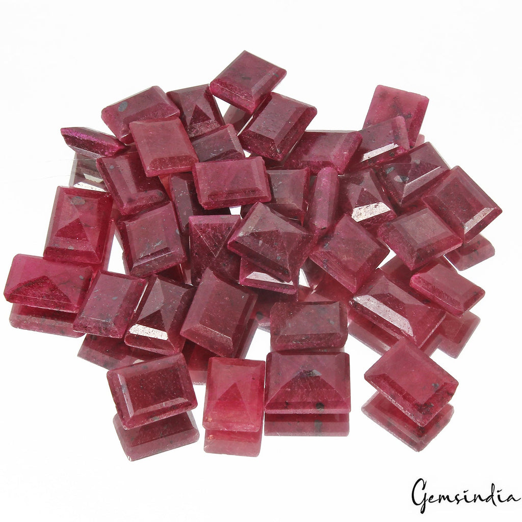 Certified 430 Ct/36 Pcs Natural Red Ruby Baguette Cut Loose Gems Lot For Jewelry