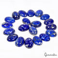 248.70 Cts/20 Pcs Natural Blue Gold Pyrite Lapis Lazuli Oval Calibrated Gems Lot