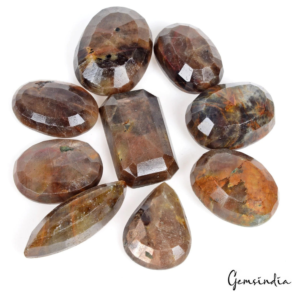 Sapphire Lot, Loose Gemstone, Untreated, Brown — 9 Pieces, 26mm to 38mm, 720 Ct