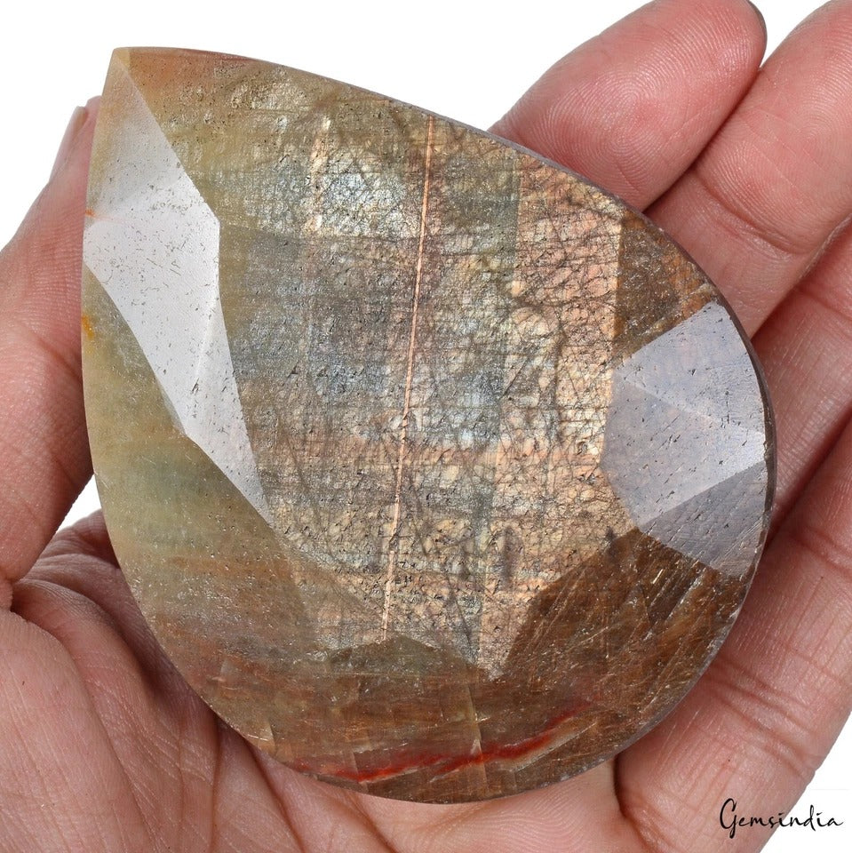 1870 Cts Natural Untreated Brown Sapphire with Red Streaks Certified Gemstone